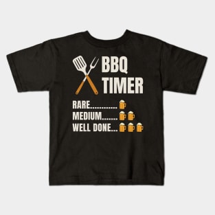 BBQ Barbeque Season Grilling Grill Master Kids T-Shirt